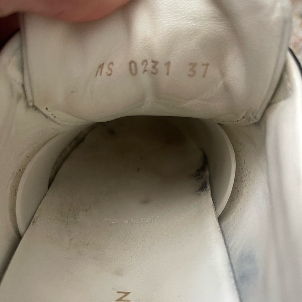 Louis Vuitton Time Out Sneakers White Cocoa Logo Heel In Box Womens Sz 37/US7 - Picture 11 of 13